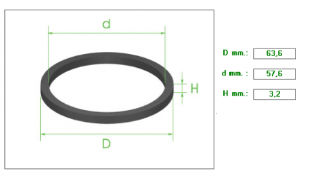 ΛΑΣΤΙΧΑΚΙ ΠΙΣΤΟΝΙΟΥ ΔΑΓΚΑΝΑΣ 57,6mm