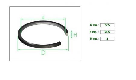 Piston Seal DAF 64.5m Η4