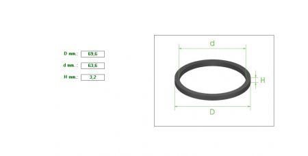 ΛΑΣΤΙΧΑΚΙ ΠΙΣΤΟΝΙΟΥ ΔΑΓΚΑΝΑΣ 63,6mm H3,2mm