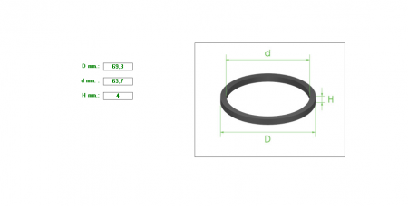 ΛΑΣΤΙΧΑΚΙ ΠΙΣΤΟΝΙΟΥ ΔΑΓΚΑΝΑΣ 63.7mm H4mm