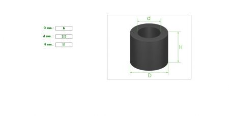 Square Section Seal 6x3.5x11