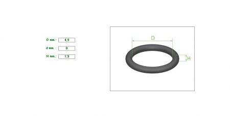 ΛΑΣΤΙΧΑΚΙ O-ring 4.9X1.9