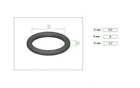 ΛΑΣΤΙΧΑΚΙ Ο-ring ΜΟΤΟ 5.5Χ1.7