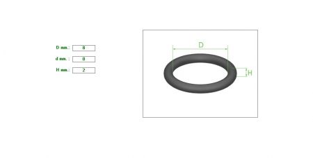 O-ring  8X2