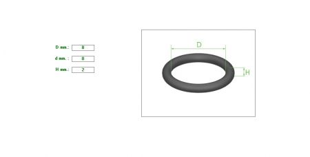 ΛΑΣΤΙΧΑΚΙ O-ring 8X2