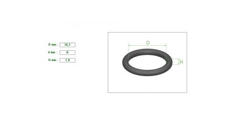 ΛΑΣΤΙΧΑΚΙ Ο-ring 16.7X1.9 ΛΑΔΙΟΥ