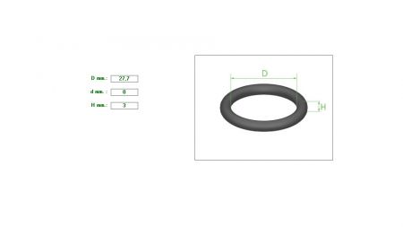 ΛΑΣΤΙΧΑΚΙ O-ring 27.7X3 ΛΑΔΙΟΥ