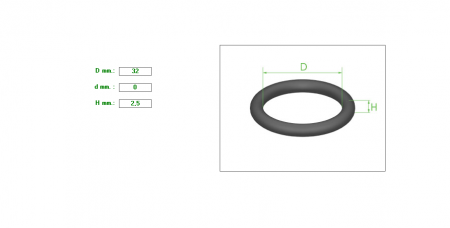 Ο-ring 32Χ2.5