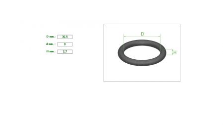 ΛΑΣΤΙΧΑΚΙ O-ring 36.5X2.7 ΛΑΔΙΟΥ