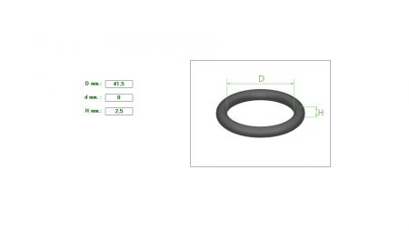 ΛΑΣΤΙΧΑΚΙ O-ring  41.5X2.5  ΛΑΔΙΟΥ