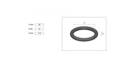 ΛΑΣΤΙΧΑΚΙ O-ring 42X1.5 ΛΑΔΙΟΥ