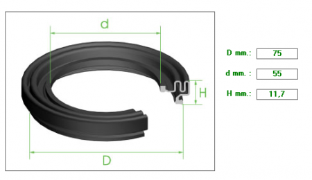 ΚΑΛΥΜΜΑ ΔΑΓΚΑΝΑΣ 66/68αρα 75mmx55x11.7