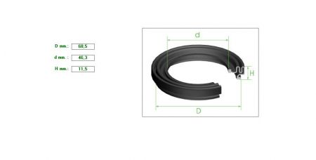 ΚΑΛΥΜMΑ ΔΑΓΚΑΝΑΣ 54/60αρα 68,5mmx46.3x11.5