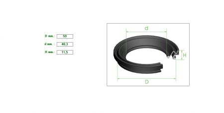 ΚΑΛΥΜΜΑ ΔΑΓΚΑΝΑΣ 48/51/52/54αρα 59mmx40.3x11.5