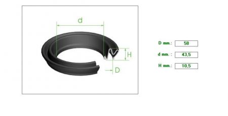 ΚΑΛΥΜΜΑ ΔΑΓΚΑΝΑΣ 54αρα 58mmx43.5x10.5