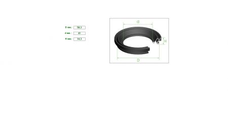 Caliper Boot 58.3mmx41x14.3  MERCEDES