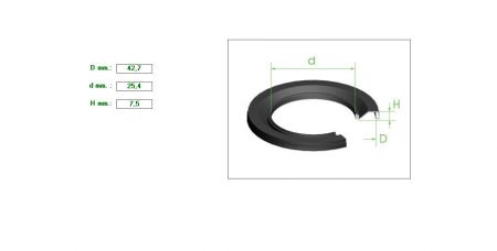Hard Caliper Boot 42,7mmx25.4x7.5