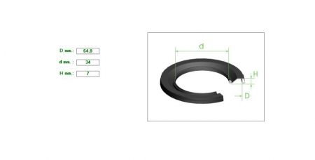Hard Caliper Boot 64,8mmx34x7