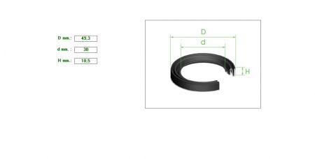 ΚΑΛΥΜΜΑ ΔΑΓΚΑΝΑΣ 38αρα 49.3mmx30x10.5  ΣΚΛΗΡΟ