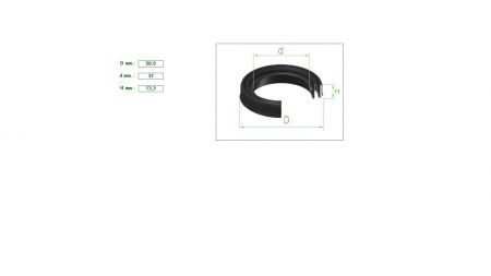 Hard Caliper Boot 58.9mmx37x13.3 MERCEDES