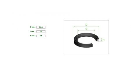 ΚΑΛΥΜΜΑ ΔΑΓΚΑΝΑΣ 43αρα 57.5X32X8.5    ΣΚΛΗΡΟ