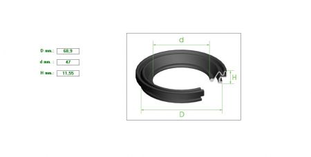 ΚΑΛΥΜMΑ ΔΑΓΚΑΝΑΣ 54/60αρα 68,5mmx47x11.55