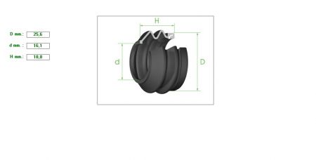 ΦΥΣΟΥΝΑΚΙ ΔΑΓΚΑΝΑΣ 25.6-16.1mm H18.8