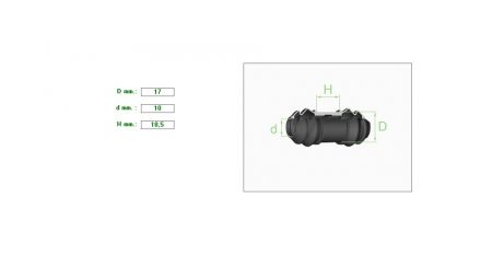 Pin Bushing  17-10mm  H18.5