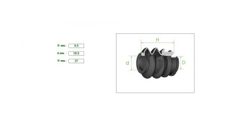 ΦΥΣΟΥΝΑΚΙ ΔΑΓΚΑΝΑΣ  9.5-10.5mm H 27