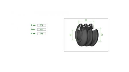 ΦΥΣΟΥΝΑΚΙ ΔΑΓΚΑΝΑΣ  27.2-27.2mm H 17.5