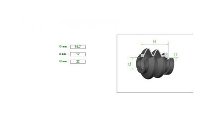 Pin Bushing 10.7mm-12mm H22