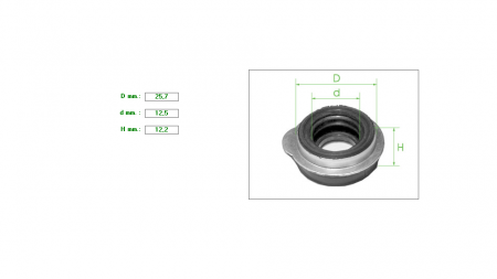 Handbrake Retainer 25.7mm-12.5mm H12.2