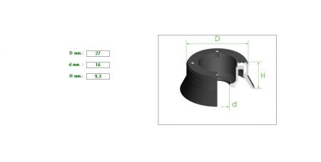 ΑΣΦΑΛΕΙΑ ΔΑΓΚΑΝΑΣ 27X16X9.3  ΣΚΛΗΡΟ