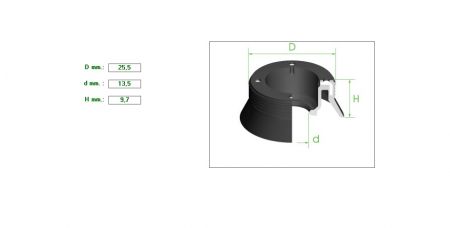 Hand Brake Retainer 25.5X13.5X9.7