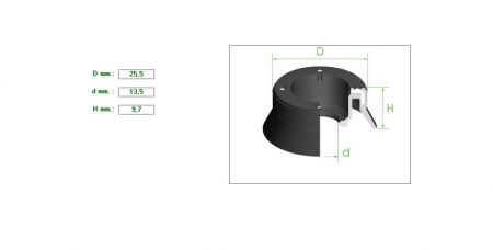 ΑΣΦΑΛΕΙΑ ΔΑΓΚΑΝΑΣ 25.5X13.5X9.7 ΣΚΛΗΡΟ