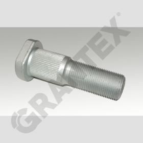 WHEEL BOLT FRUEHAUF 22X1.5 TOTAL LENGTH 83 WITH KNURL