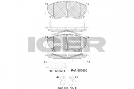 ΔΙΣΚΟΦΡΕΝΑ ICER ISUZU 26534 ΜΠΡΟΣΤΙΝΟΣ ΑΞΟΝΑΣ