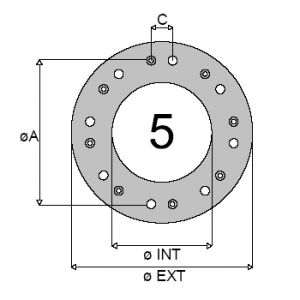 CLUTCH FACING DRILLED 22808 23 3 SAULEDA HDS57