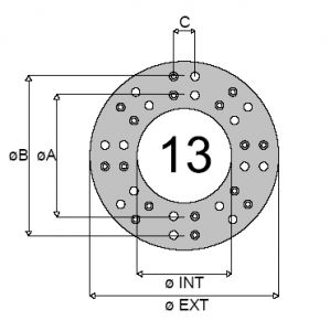 CLUTCH FACING DRILLED25035 15 3 SAULEDA HDS57