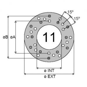 CLUTCH FACING DRILLED 33059 MERCEDES SAULEDA HDS57