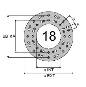 CLUTCH FACING DRILLED 33007 MERCEDES SAULEDA HDS57