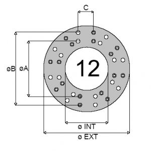 CLUTCH FACING DRILLED 31086.12.3 SAULEDA HDS57
