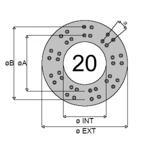 CLUTCH FACING DRILLED SAULEDA HDS57