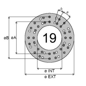 CLUTCH FACING DRILLED 34338 SAULEDA HDS57