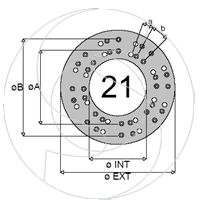 CLUTCH FACING DRILLED 34265 MERCEDES SAULEDA HDS57