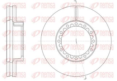 ΔΙΣΚΟΠΛΑΚΑ REMSA ΜΙΤSUBISHI CANTER MC894847 ΠΙΣΩ